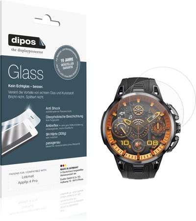 dipos – 2x Matte Pantserfolie geschikt voor Lokmat Appllp 4 Pro | 9H Screenprotector