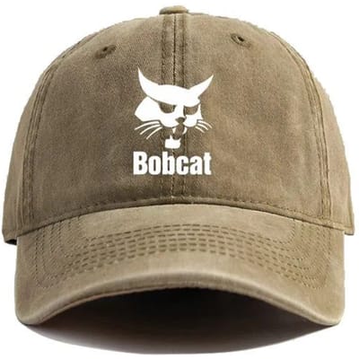 Casquettes de Baseball Bobcat Chapeaux Usés Casquette Hommes Femmes Rétro Extérieur Été Réglable Bobcat Chapeaux d'Engins Lourds Mode Adjustable gray