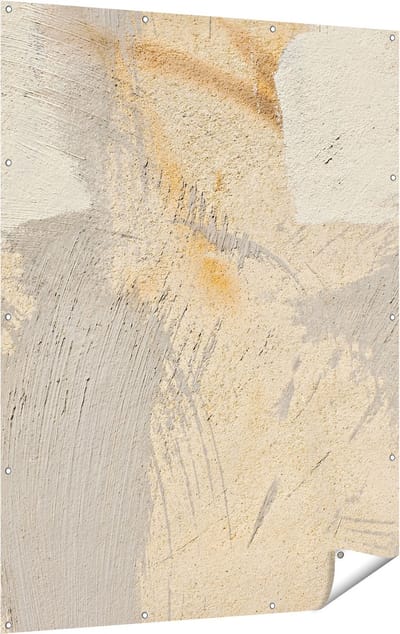 Gards Tuinposter Abstracte Kunst van een Cementen Muur - 120x160 cm - Tuindoek - Tuindecoratie - Wanddecoratie buiten - Tuinschilderij