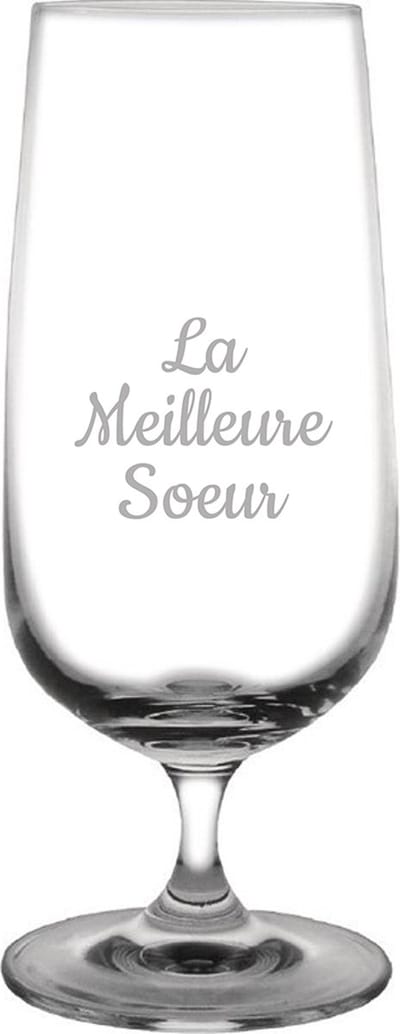 Bierglas op voet gegraveerd - 41cl - La Meilleure Soeur