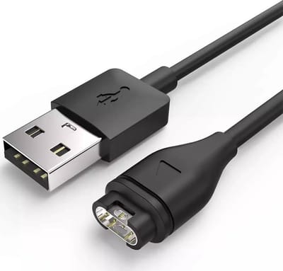 DrPhone USB Kabel - Oplaadkabel Geschikt voor o.a Garmin Fenix 8/7/7S /7X /6X/6/6S/5/5S/5X / Garmin Venu 2,3/ Vivoactive 4,5 / Vivosport / Vivomove / Forerunner 935 / 945 45 45S 245 – Zwart
