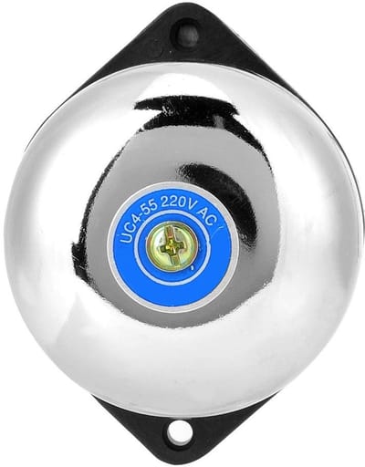 Dailygoody - Schoolbel - Roestvrij staal - Duurzaam en stabiel - Geluidssignaal - Eenvoudige installatie - Geschikt voor fabrieken - Classic stijl
