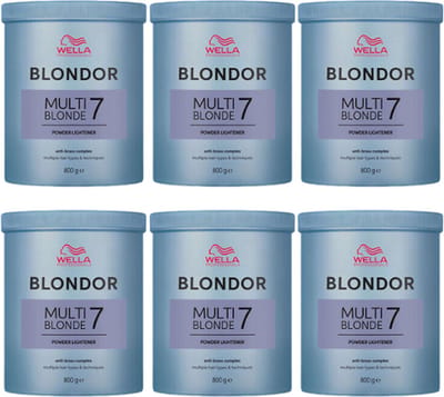 Wella Blondor Multi Blonde Lightening Powder Six Pack - 6x800gr