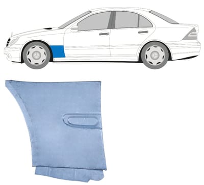 Reparatiepaneel voorspatbord voor Mercedes C-Class W203 2000-2007 / Links