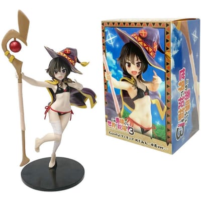 23,5 cm Kono Subarashii Beschikbaarheid controleren Aankomst Vertrek Grote anime figuur magie megumin pvc actiefiguur volwassen collectie