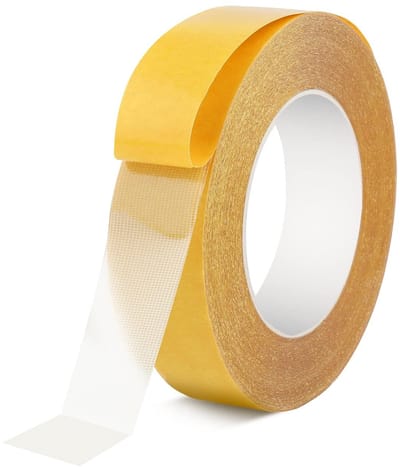 Multifunctionele Dubbelzijdige Tape van 25mm - Sterk Plakband voor Textiel, Bevestigen en Klussen - 20m Lang voor Thuis, Kantoor en School
