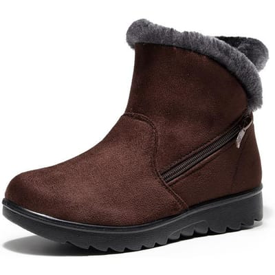 Winter Nieuwe En Oude Peking Stoffen Schoenen Dames Warme Ouderen Sneeuwlaarzen Grote Maat Katoenen Laarzen Middelbare Leeftijd En Ouderen Katoenen Schoenen 43 bruin
