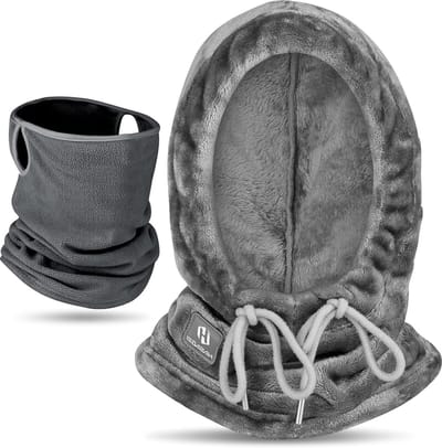 Winddichte Balaclava voor Skiën en Outdoor Activiteiten, Ademend en Warm Coral Fleece, Geschikt voor Mannen en Vrouwen