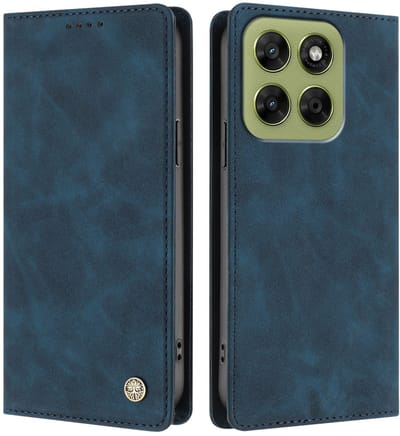 Coverup Hoesje - Geschikt voor Motorola Moto G37 / G37 Power / G47 Hoesje - Coverup Classic Book Case - Donkerblauw