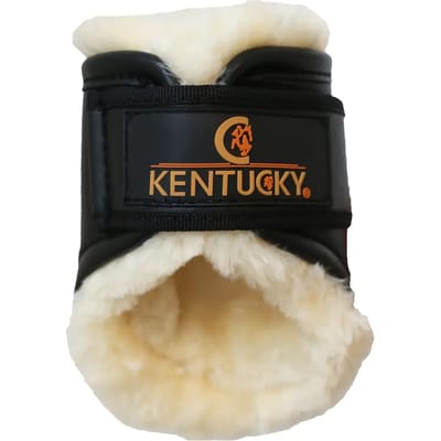 Kentucky Horsewear - Kentucky Horsewear Strijklappen Leather Short Zwart - paard