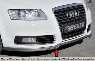 RIEGER - PERFORMANCE FRONT LIP - AUDI A6 4F EX FACELIFT - GLOSS BLACK