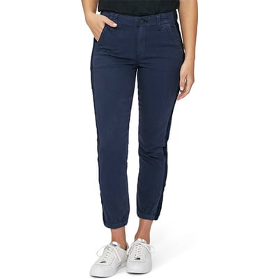 PAIGE Mayslie Grosgrain Side Stripe Grosgrain Vintage Navy Maat: W24 | Slim Jeans Outlet | Dames | Blauw