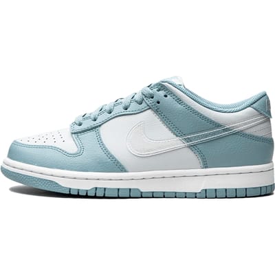 Nike Dunk Low GS Aura Clear Kinder Sneakers Blauw Gedragen Blauw Wit DH9765-401 37.5