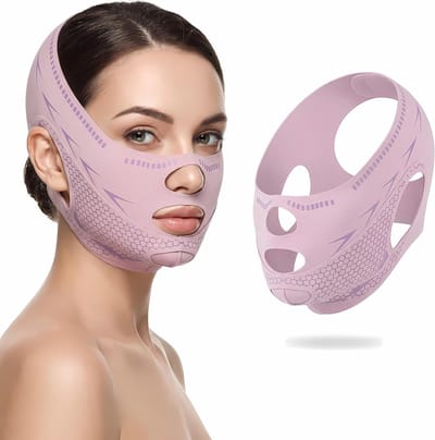 Effectieve V-lijn masker voor een strakkere kaaklijn, vermindering van een dubbele kin en versteviging van de huid