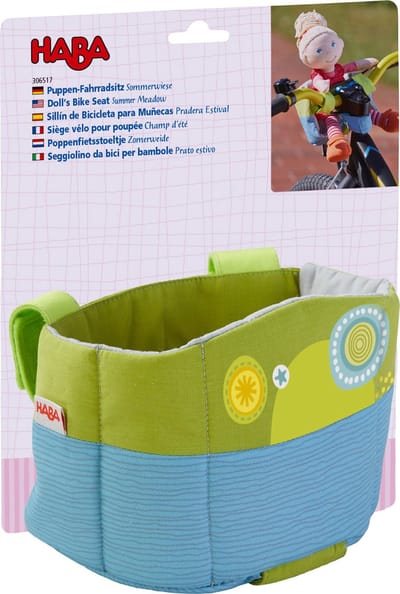 Haba poppen [1 jaar +] Poppenfietsstoeltje Zomerweide