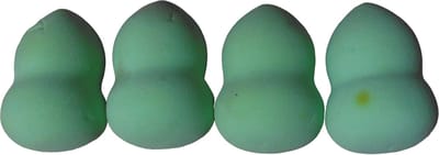 4x Beauty blender groen met beschadigingen