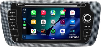 Geschikt voor Seat Ibiza | 7" Android 14.0 Autoradio met Draaiknoppen & Touchscreen | Apple CarPlay & Android Auto | 2GB RAM & 32GB opslag | Draadloze verbinding | HD Scherm | FM, AM, DAB+ Radio | Bluetooth handsfree bellen | 2009, 2010, 2011, 2012,
