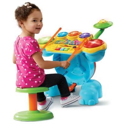 VTech Rock & Leer Drumstel - Educatief Baby Speelgoed - Geluid en Spelletjes - Baby Muziek Instrument