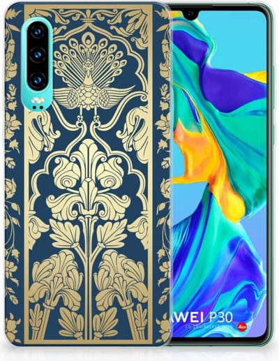 Huawei P30 TPU Case Beige Flowers