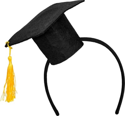 Boland - Diadeem Doctoraalmuts - Één maat - Volwassenen - Unisex -