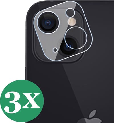 Screenprotector geschikt voor iPhone 13 Mini - Beschermglas Screen Protector Camera Glas - 3 Stuks