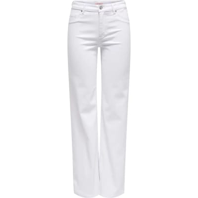 Only witte dames jeans   Blush   Regular waist   Bleached wash wassing   Straight fit   5-Pocket zakken   Knoop- en ritssluiting   Duurzaam   Regular