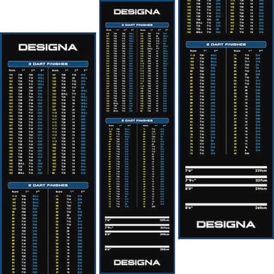Antislip Dartmat Met Kassa-Ontwerp - 290 cm x 80 cm