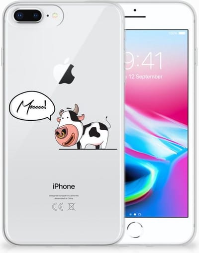 Apple iPhone 7 Plus | 8 Plus Telefoonhoesje met Naam Cheeky Cow