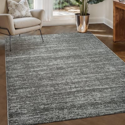 Relax Oslo - Laagpolig Effen Vloerkleed - Modern Tapijt - Grijs- 300x300 CM Vierkant
