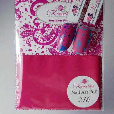 Korneliya Nailart folie - Transfer folie - Nagel Folie Mat CraquelÃ© Framboos Rood 216