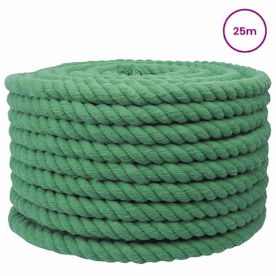 vidaXL - Katoenen - Touw - 16 - mm - 25 - m - Groen - 100% - katoen