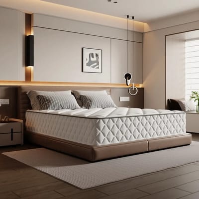 Bodyprotect Elite Line - matras 140x200 cm pocketvering 1000 - hoogte 25 cm - hardheid H3 - ergonomische pocketveringmatras, 7-zones matras en veringmatras - Made in EU - 140 x 200 x 25 cm - wit