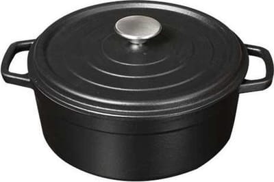 Gietijzeren braadpan mat zwart, 20cm - Sürel