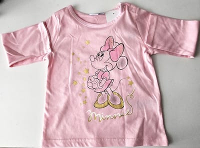 Minnie Mouse Baby T-shirt Roze Maat 18 Maanden