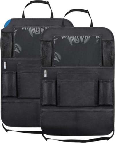 Premium Luxe & Stevige Auto Organizer met Tablet Houder - Set van 2 - Extra Opbergruimte - Beschermer - Autostoel - Accessories
