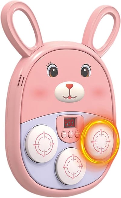 Muziek Boksmachine - Boksmachine Muur Target - Interactieve Training - Ritmegebaseerde Fitness - 38.5 x 27 x 4.9 cm - Roze