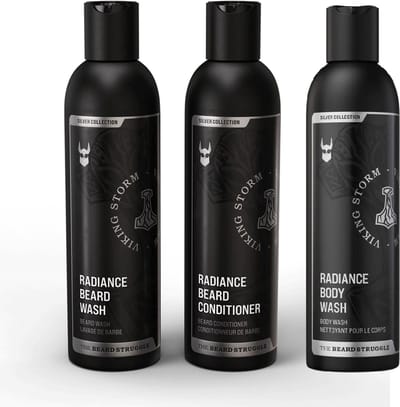 The Beard Struggle Radiance Body Wash + Beard Wash + Beard Conditioner - Viking Storm