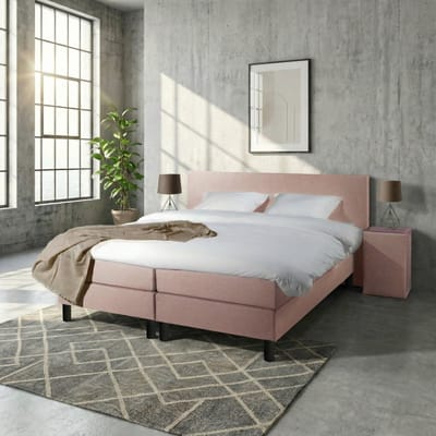 Mörgenn Boxspring Comforta - Pocketvering - Oud Roze - 80x200 cm - Inclusief Dekbed en Kussens