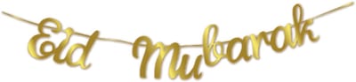 BTH - Eid Mubarak Slingers - Ramadan Decoratie - Suikerfeest - Versiering - Goud