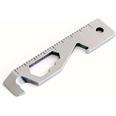 10-in-1 Multifunctioneel Zakgereedschap, Multitool Moersleutel Schroevendraaier Flesopener Gereedschap voor Buiten Kamperen, Lichtgewicht Kampeergereedschap met Schroevendraaier white