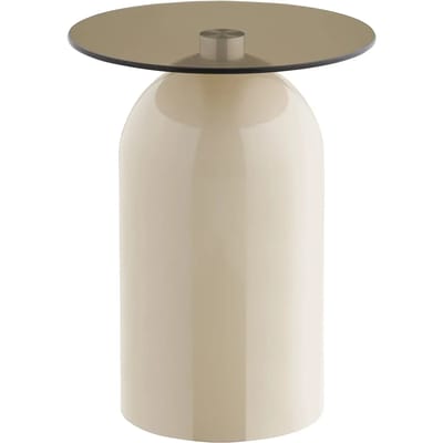 House Nordic Bijzettafel Ravello - Rond Grijs/Beige - Ø40x52cm