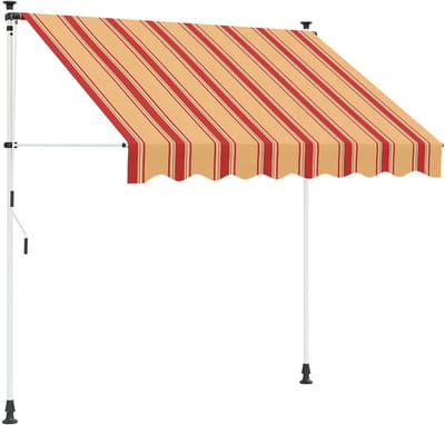 vidaXL - Handmatig - uitschuifbare - luifel - Multikleur - 300 - x - 115 - x - 300 - cm