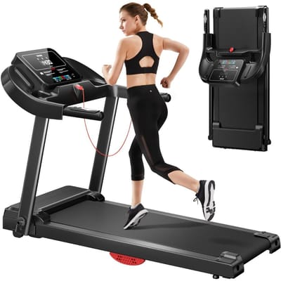 Loopband Inklapbaar - Hometrainer Elektrisch - Walking Pad Fitness - Zwart