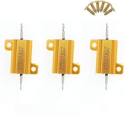 Draadweerstand Aluminium - Componenten Set - Elektronica Projecten - Hoge Vermogens Dissipatie - 25W 100 Ohm - Zilver