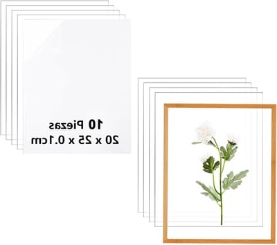 Allecto Plus - Acrylplaten 1 mm transparant 20 x 25 cm - Set van 10