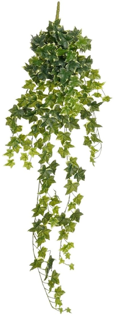 Mica Decorations Hedera klimop kunstplant - groen mix - hangplant - L25 x B25 x H134 cm - Kunstplanten/nepplanten