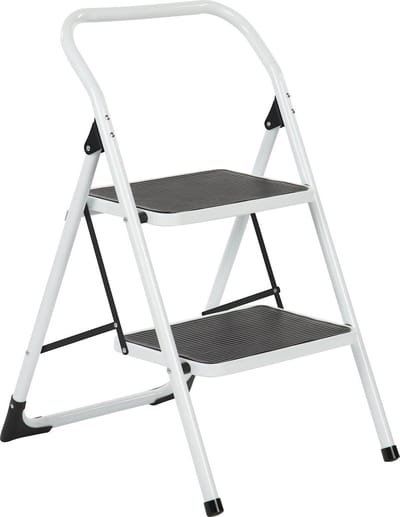 Trapladder Big Step met brede treden - 2 treden