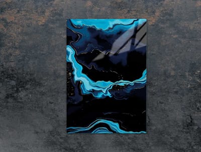 TMK ArtDeko - Snijplank - 35x52 cm - Marble - Glas - Multifunctioneel