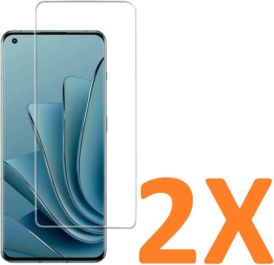 Screenprotector Glas - Tempered Glass Screen Protector Geschikt voor: OnePlus 10 Pro - 2x