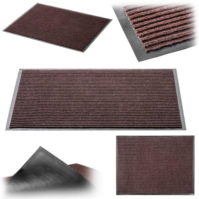 KADAX Antislip vuilvangmat, deurmat voor binnen en buiten, deurmat voor huisdeuren en entrees (bruin, 40 x 60 cm)